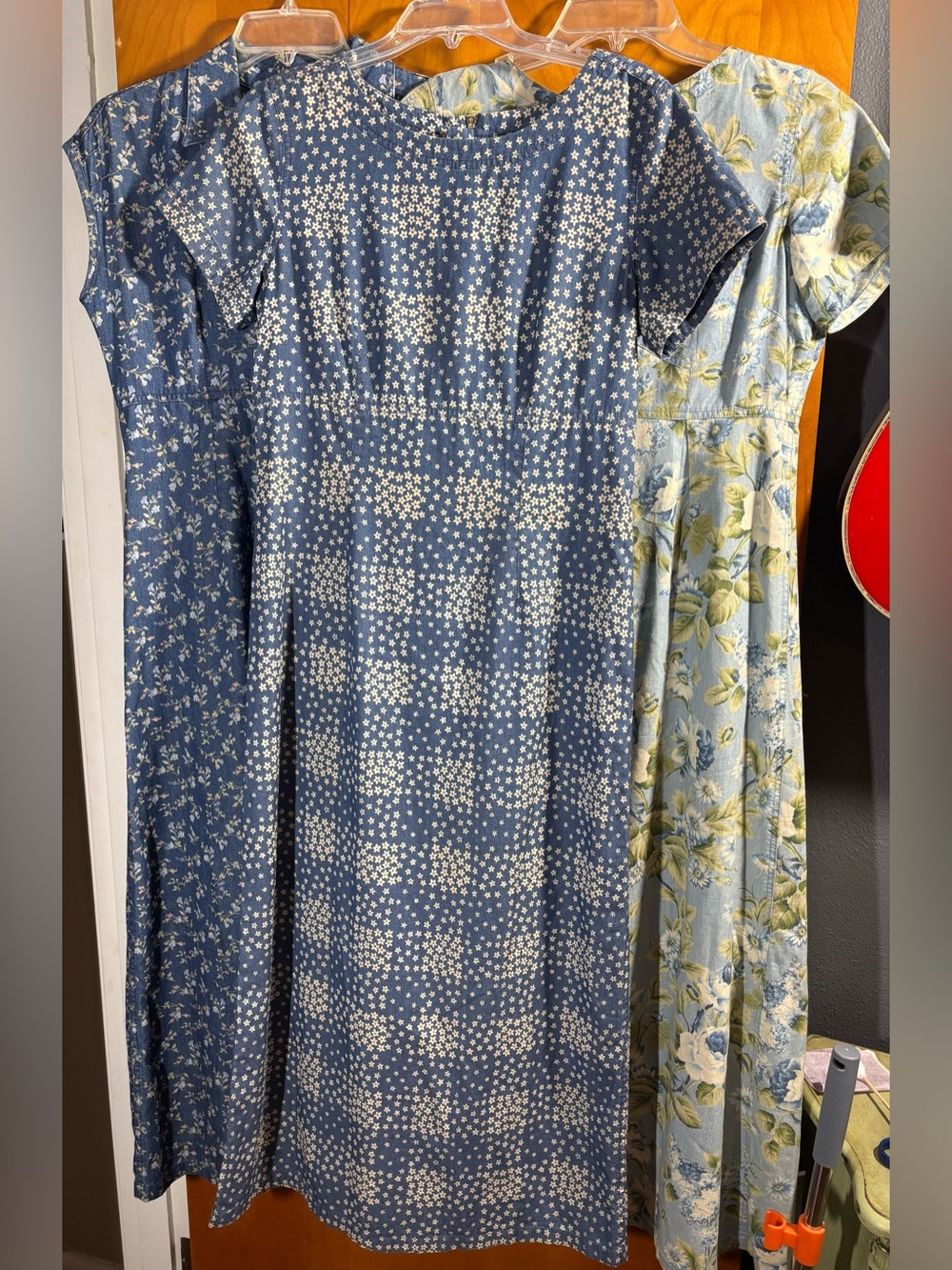 Bundle of three vintage cotton dresses from Liz Claiborne, Size 6